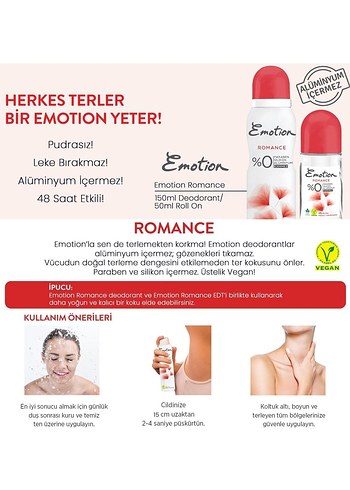 EMOTİON ROMANCE KADIN DEODORANT - Görsel 2