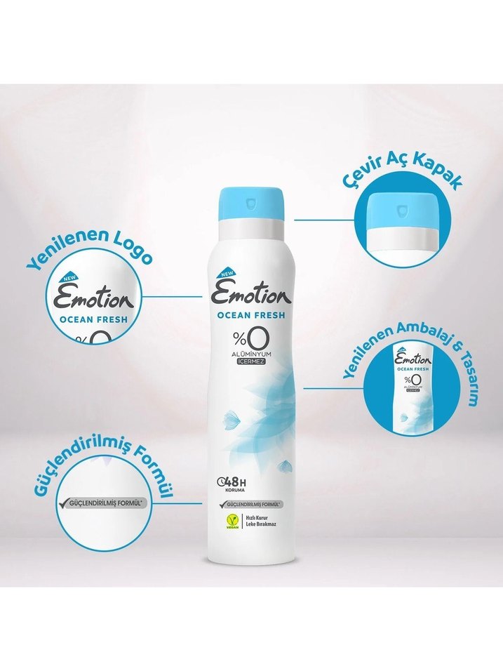 EMOTİON OCEAN FRESH KADIN DEODORANT - Görsel 3