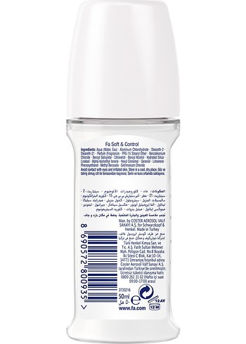 Diğer Fa Soft & Control Kadın Roll-On 50 ml