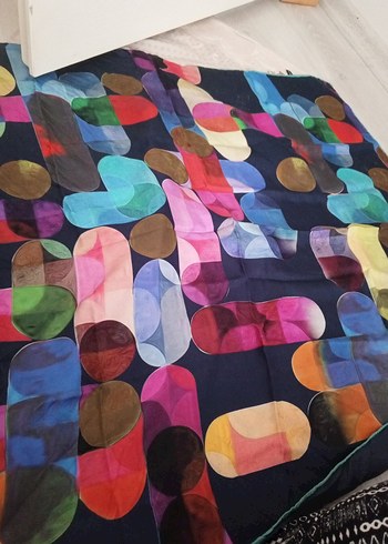 Silk & Cashmere Çok Renkli Kadın eşarbı