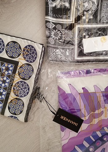 Dantel Detaylı Mor Bohem Kadın imannoor eşarp - Görsel 8