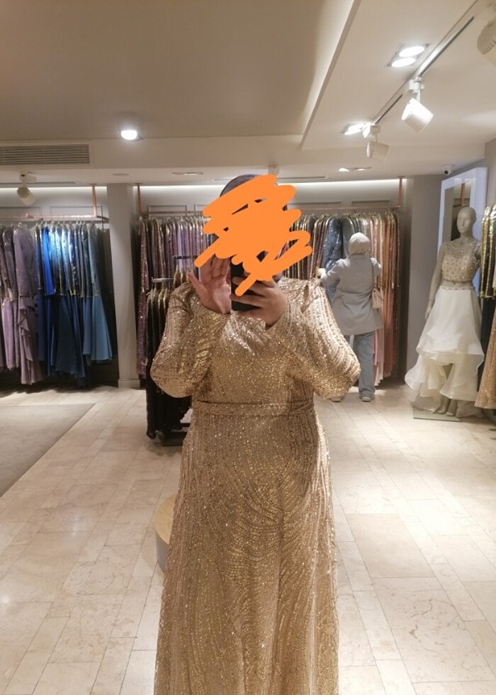 Tesettür abiye elbise  - Görsel 3