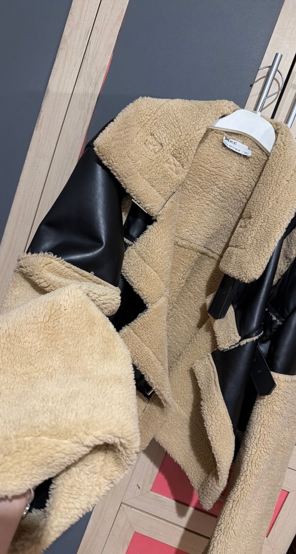 Kürk Detaylı Deri Kadın Ceket - Görsel 3