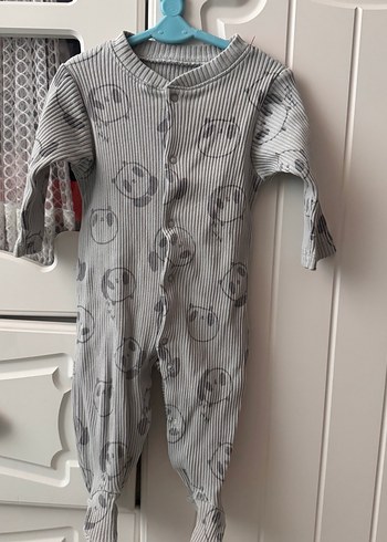 Gri Bebek Tulum ve Alt üst takım Pamuk