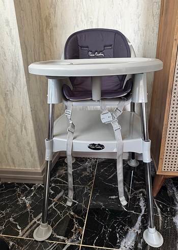 Gri Pierre Cardin Bebek Mama Sandalyesi