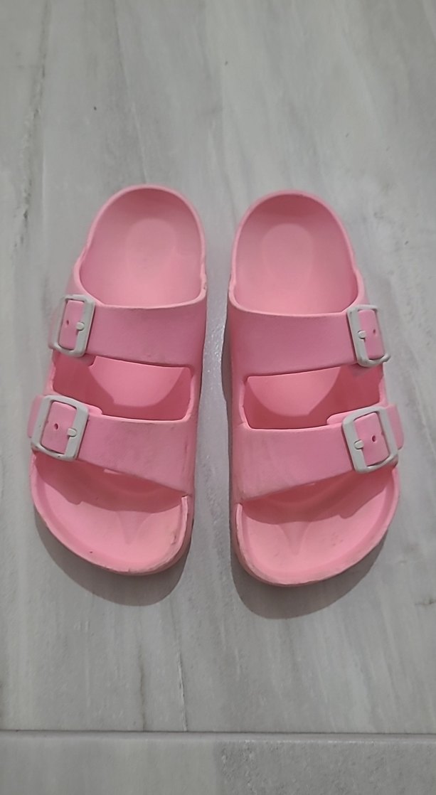 Pembe Toka Detaylı Kız Çocuk Terlik - Görsel 2