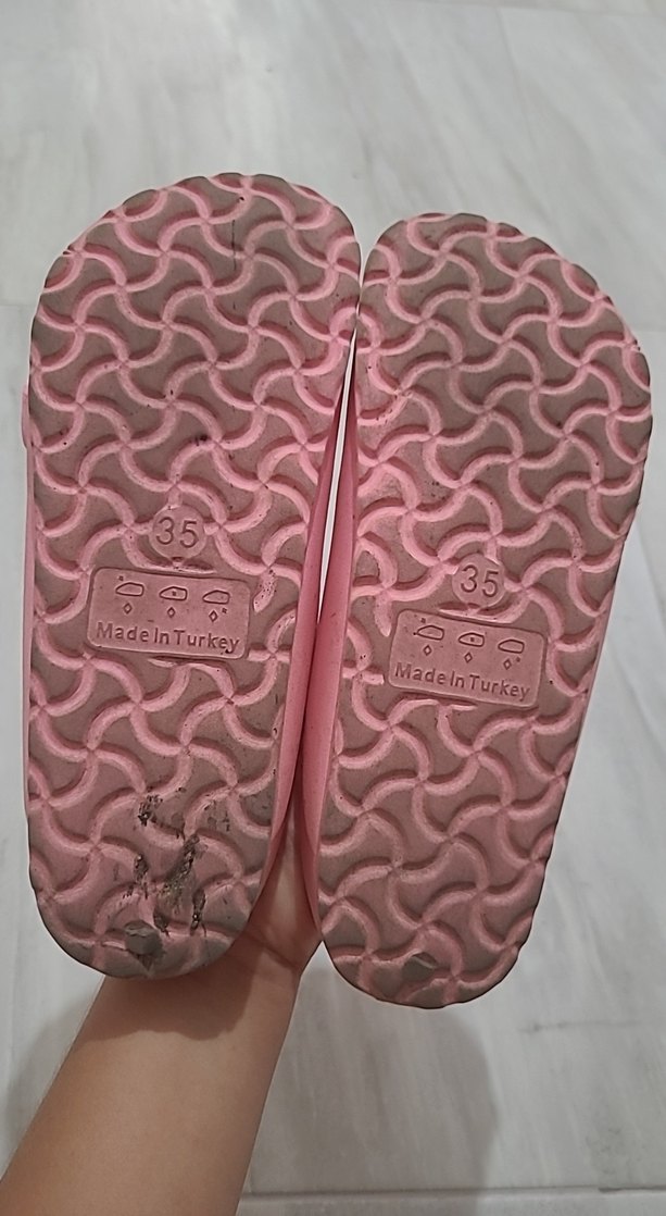 Pembe Toka Detaylı Kız Çocuk Terlik - Görsel 4