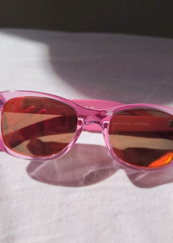 Aynalı Pembe Kız Çocuk Güneş Gözlüğü - Görsel 3