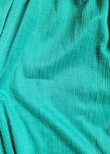 Yeşil Pileli Kız Çocuk Elbise - Görsel 5