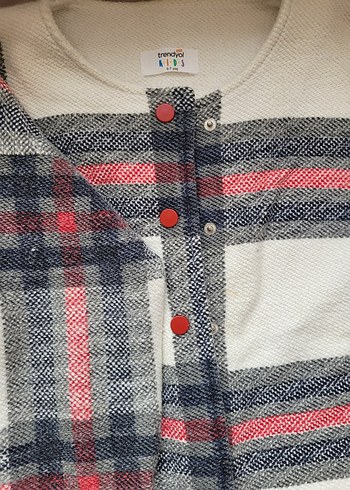 Düğmeli Pamuklu Kız Çocuk Palto - Görsel 2