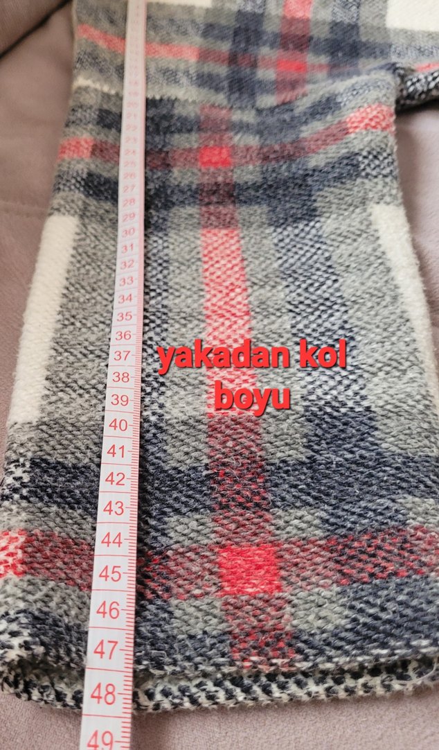 Düğmeli Pamuklu Kız Çocuk Palto - Görsel 5