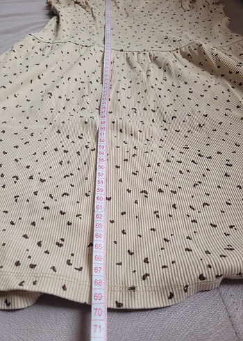 Bej Kız Çocuk Kolsuz Elbise - Görsel 3