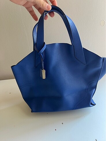 Furla lacivert el çantası