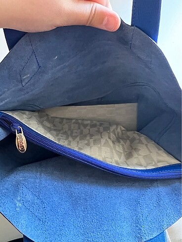  Beden mavi Renk Furla lacivert el çantası