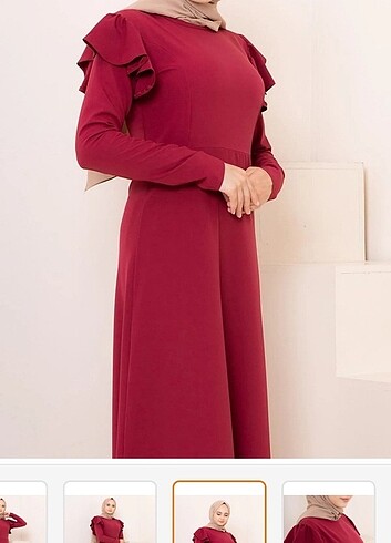 38 Beden bordo Renk Bordo elbise