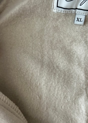 xl Beden Düğmeli Yüksek Yaka kahverengi bej Kadın Sweatshirt