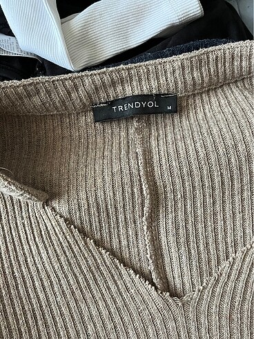m Beden camel Renk Crop Bluz