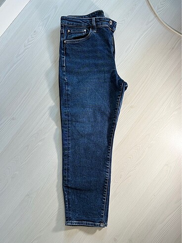 28 Beden lacivert Renk Mom Jean