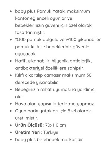 Pamuk Oyun Park Yatağı - Görsel 3