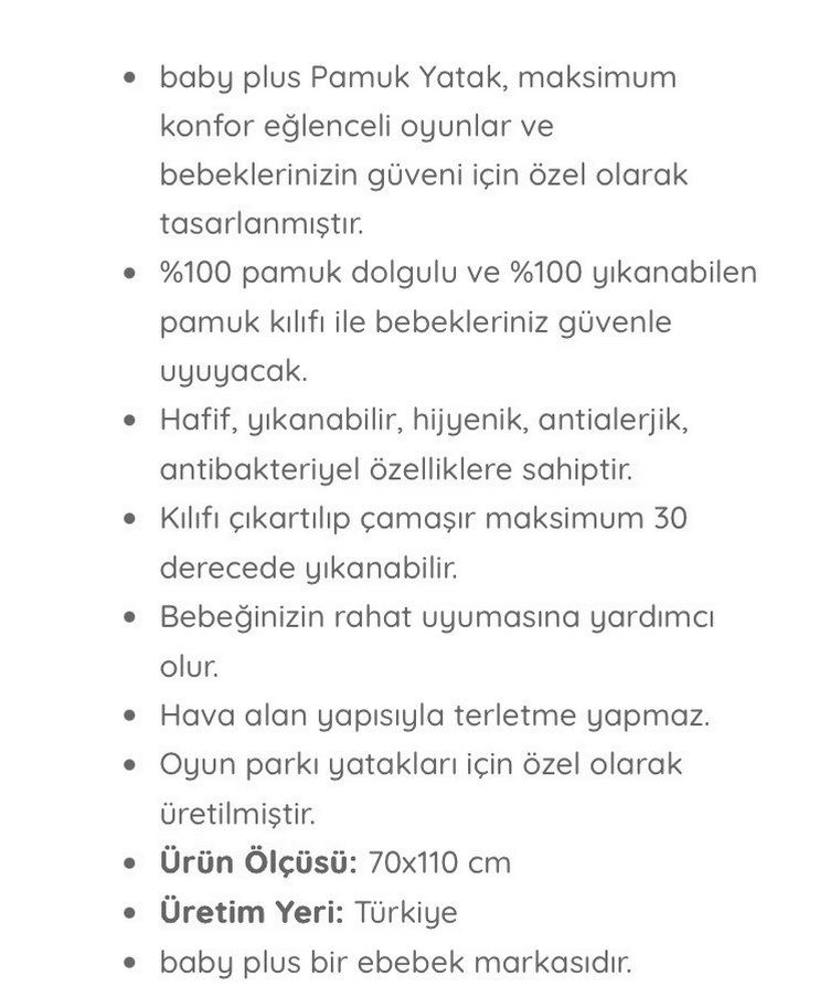 Pamuk Oyun Park Yatağı - Görsel 3