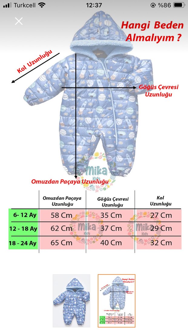 Erkek Bebek Astronot Tulum - Görsel 4