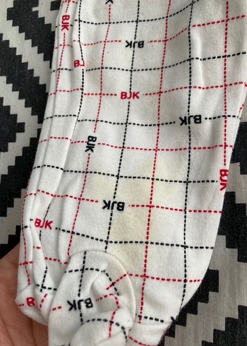 Uzun Kollu Beyaz Pamuklu Bebek Hastane Kıyafeti - Görsel 4