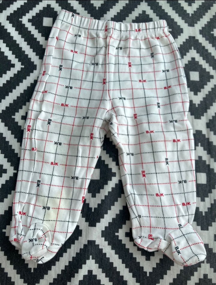 Uzun Kollu Beyaz Pamuklu Bebek Hastane Kıyafeti - Görsel 3