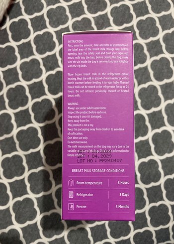 Mochi Sızdırmaz Göğüs Sütü Saklama Poşeti 25'li - Görsel 3