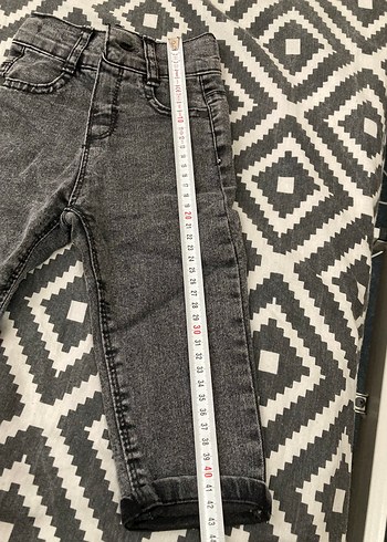 12-18 Ay Beden gri Renk Erkek Çocuk Gri Denim Pantolon