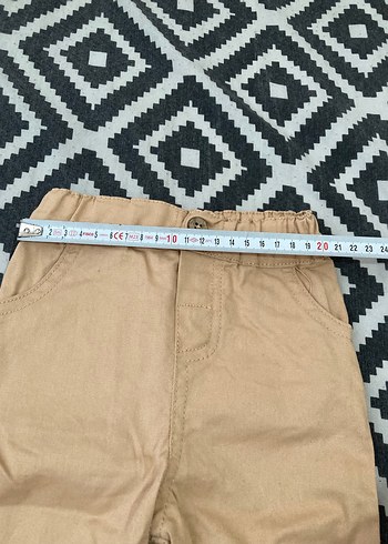 3-6 Ay Beden Erkek Çocuk Düğmeli Pantolon
