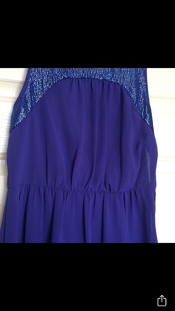xs Beden lacivert Renk Vero Moda midi elbise -34/36