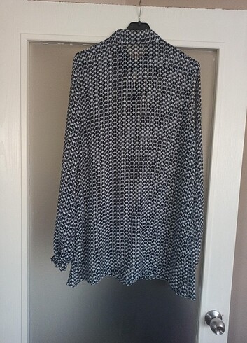 xl Beden lacivert Renk Şifon bluz buyuk beden