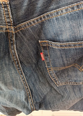Levis Düğmeli Rahat Kesim Mini Kot Şort