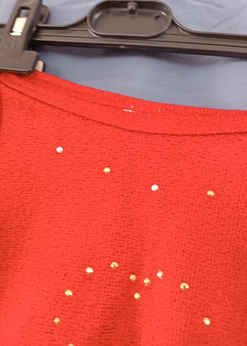 Kız Çocuk Kırmızı Payetli Kolsuz Atlet - Görsel 4