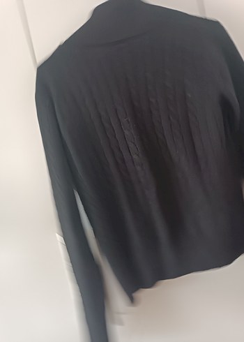 Düğmeli Siyah Erkek Triko Hırka - Görsel 7