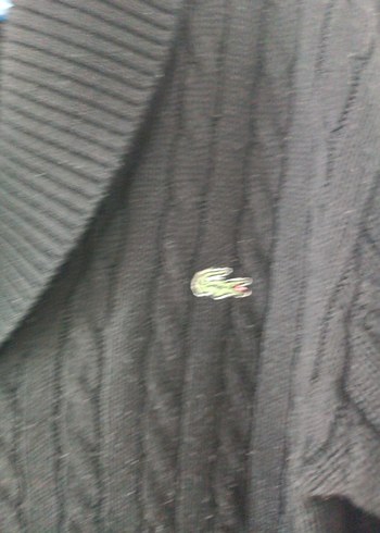 Düğmeli Siyah Erkek Triko Hırka - Görsel 3