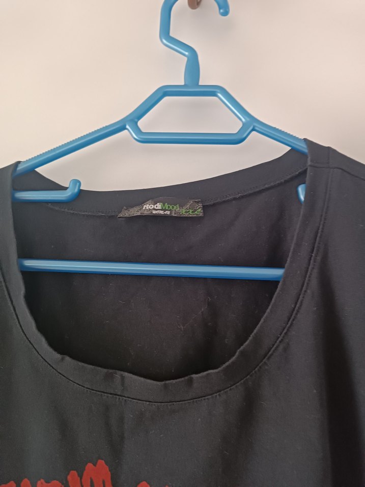 Baskılı Siyah Hamile Tişörtü - Görsel 4