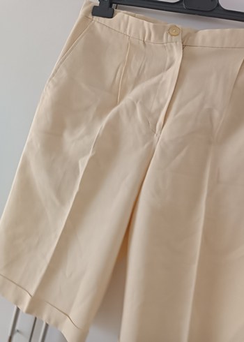 Bej Mini Kadın Bermuda Şort özel dikim - Görsel 2