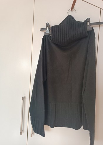 siyah Kadın Keten Pilili Triko - Görsel 6