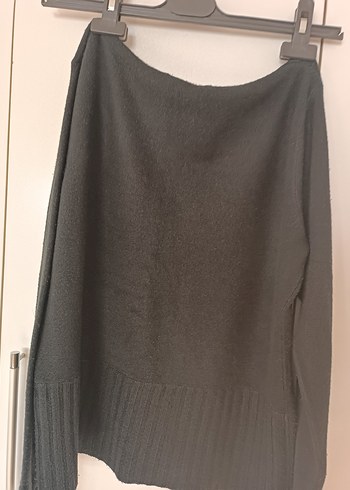 siyah Kadın Keten Pilili Triko - Görsel 5