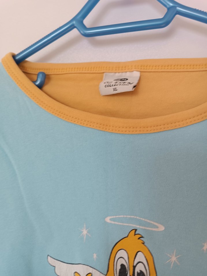 Mavi Uzun Kollu Hamile Tişörtü - Görsel 3