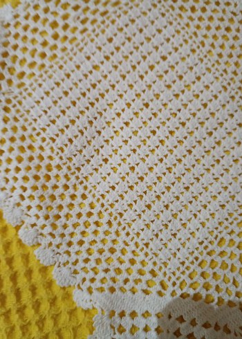 El İşi Beyaz Örgü Dantel Peçeteler - Görsel 3