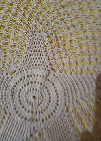 Bohem Yıldız Desenli Örgü Masa Örtüsü - Görsel 3