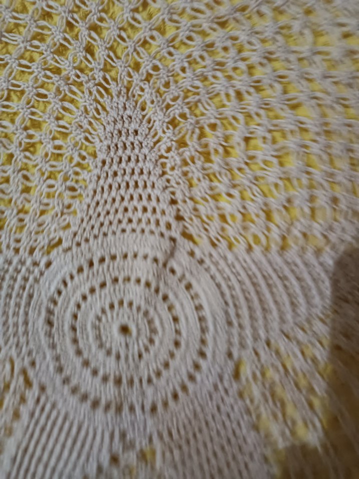 Bohem Yıldız Desenli Örgü Masa Örtüsü - Görsel 3