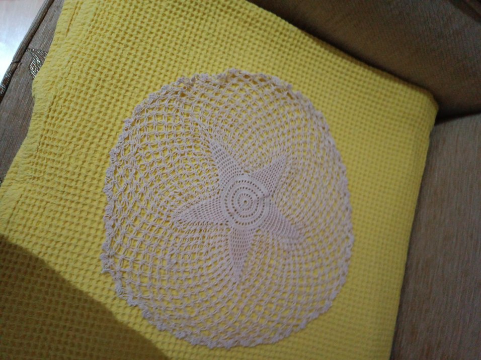 Bohem Yıldız Desenli Örgü Masa Örtüsü - Görsel 5