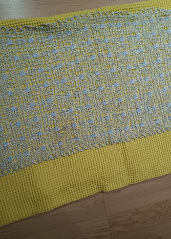 Bohem Gri El Örgüsü Desenli Dantel - Görsel 3