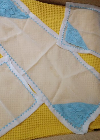 Nakışlı Bohem Mavi Mutfak Bezi - Görsel 2