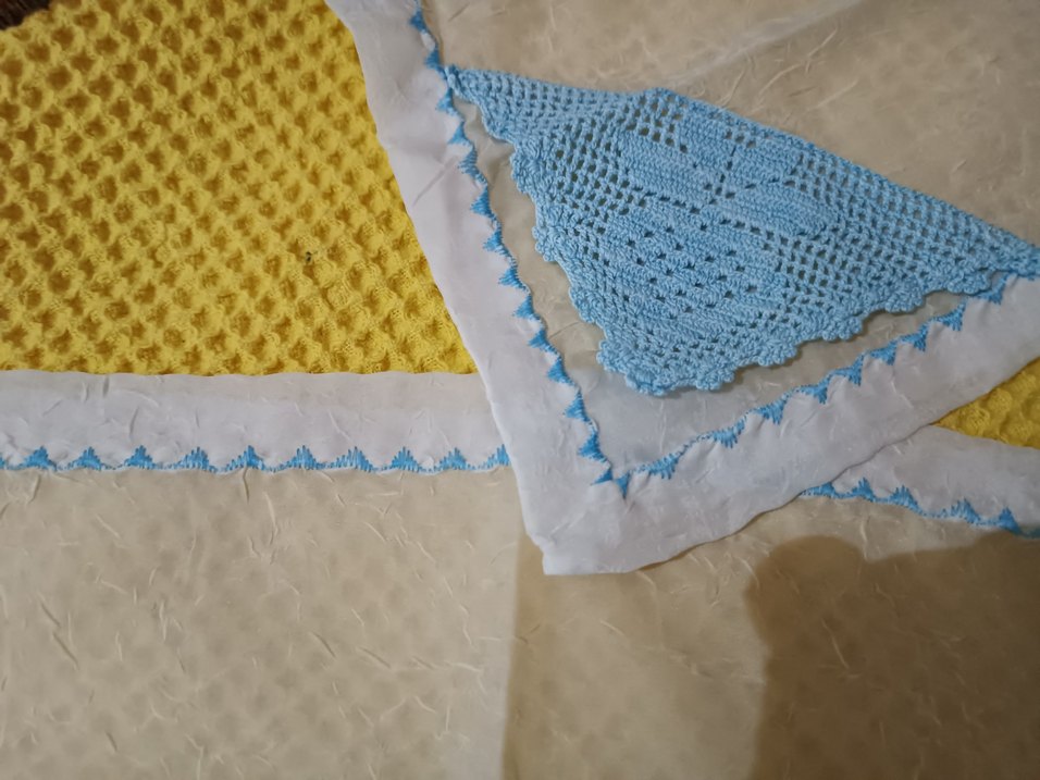 Nakışlı Bohem Mavi Mutfak Bezi - Görsel 3