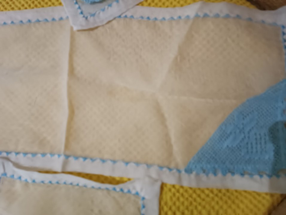 Nakışlı Bohem Mavi Mutfak Bezi - Görsel 4