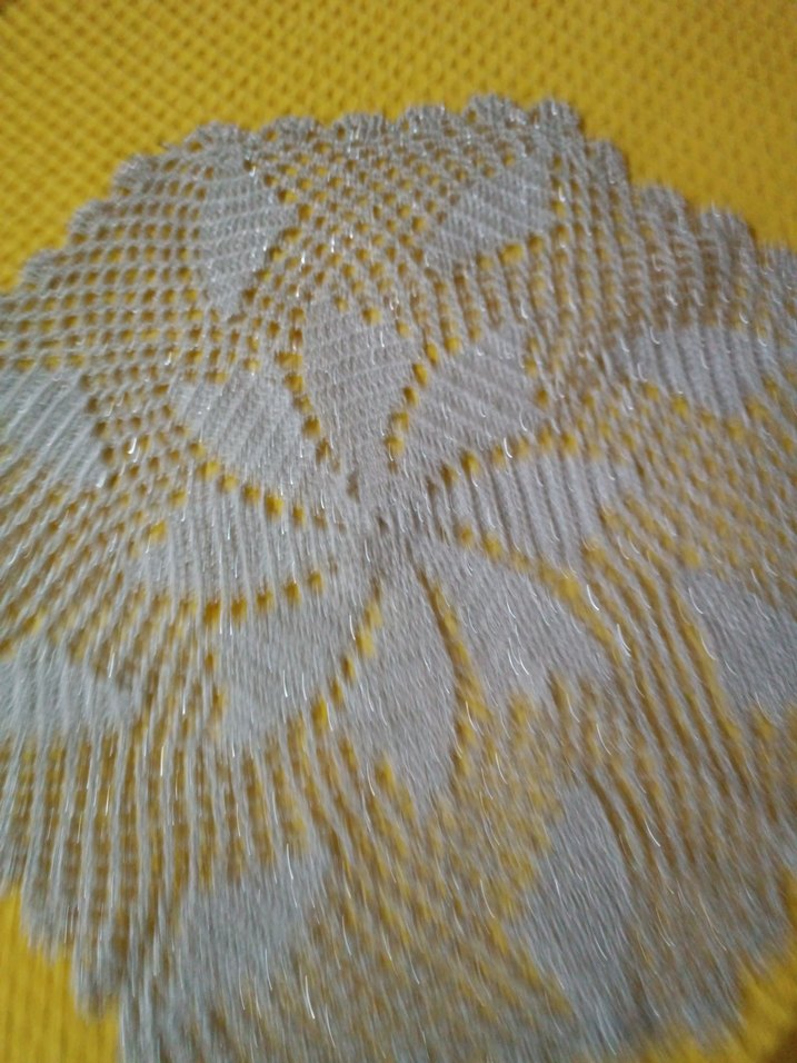 Bohem Gri Örgü Masa Örtüsü - Görsel 2